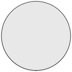 Specchio da Parete Nero Ø 60 cm Rotondo