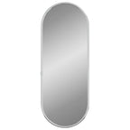 Specchio da Parete Argento 40x15 cm Ovale