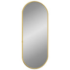 Specchio da Parete Dorato 50x20 cm Ovale
