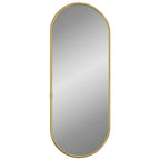 Specchio da Parete Dorato 60x25 cm Ovale