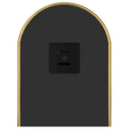 Specchio da Parete Dorato 60x25 cm Ovale