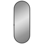 Specchio da Parete Nero 40x15 cm Ovale