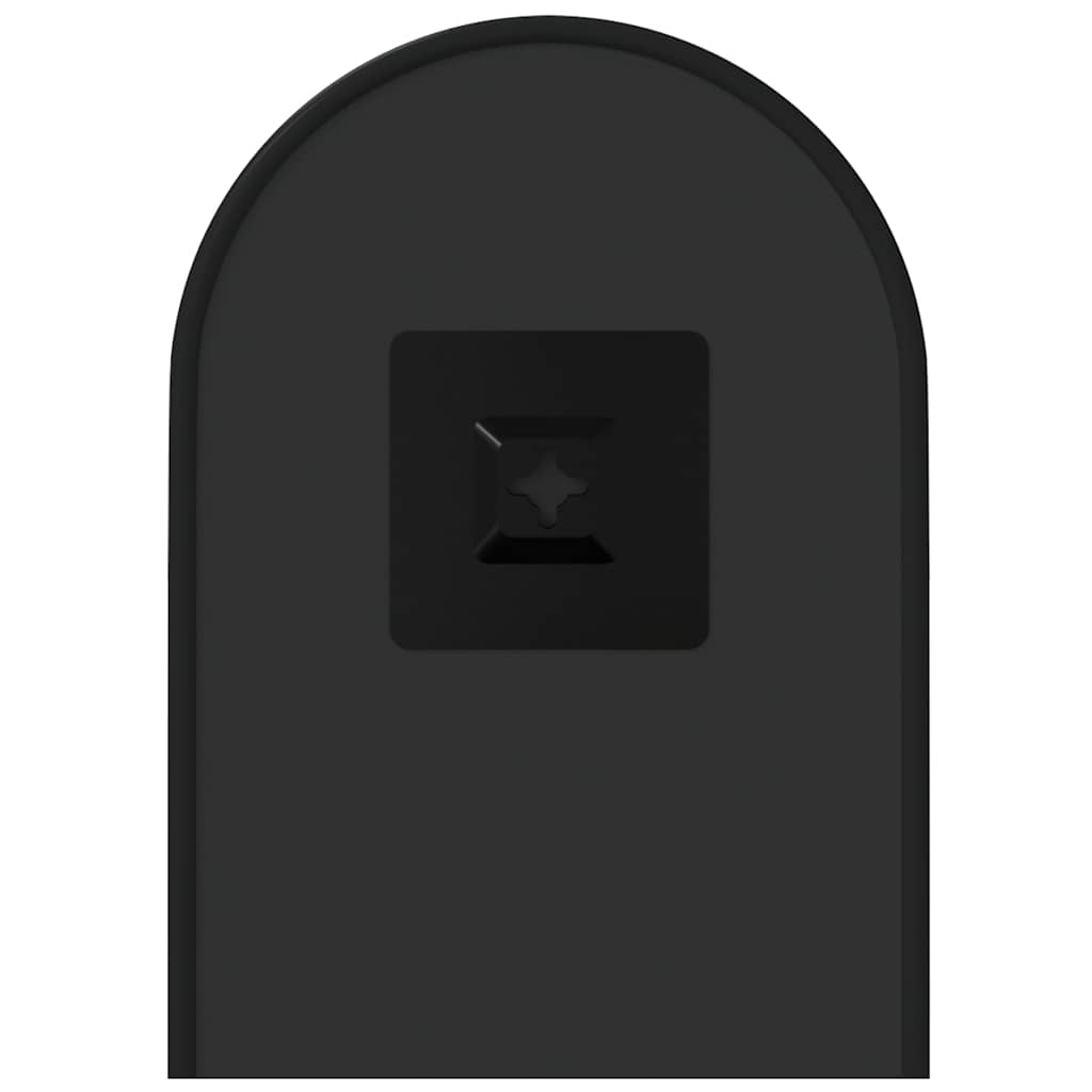Specchio da Parete Nero 40x15 cm Ovale