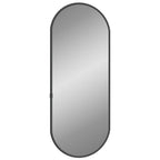 Specchio da Parete Nero 50x20 cm Ovale