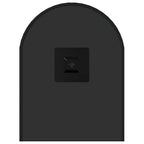 Specchio da Parete Nero 50x20 cm Ovale