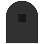 Specchio da Parete Nero 60x25 cm Ovale