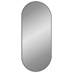 Specchio da Parete Nero 100x45 cm Ovale