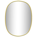 Specchio da Parete Dorato 30x25 cm