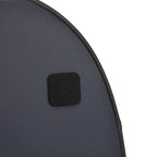 Specchio da Parete Nero 80x50 cm