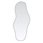 Specchio da Parete Argento 90x40 cm