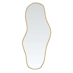 Specchio da Parete Dorato 100x45 cm