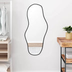 Specchio da Parete Nero 100x45 cm