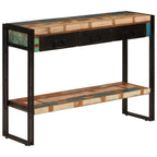 Tavolo Consolle 110x30x76 cm in Legno Massello Riciclato