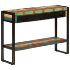 Tavolo Consolle 110x30x76 cm in Legno Massello Riciclato