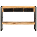 Tavolo Consolle 110x30x76 cm in Legno Massello di Mango