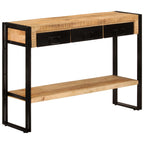 Tavolo Consolle 110x30x76 cm in Legno Massello di Mango