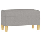 Panca Grigio chiaro 70x35x41 cm in Tessuto