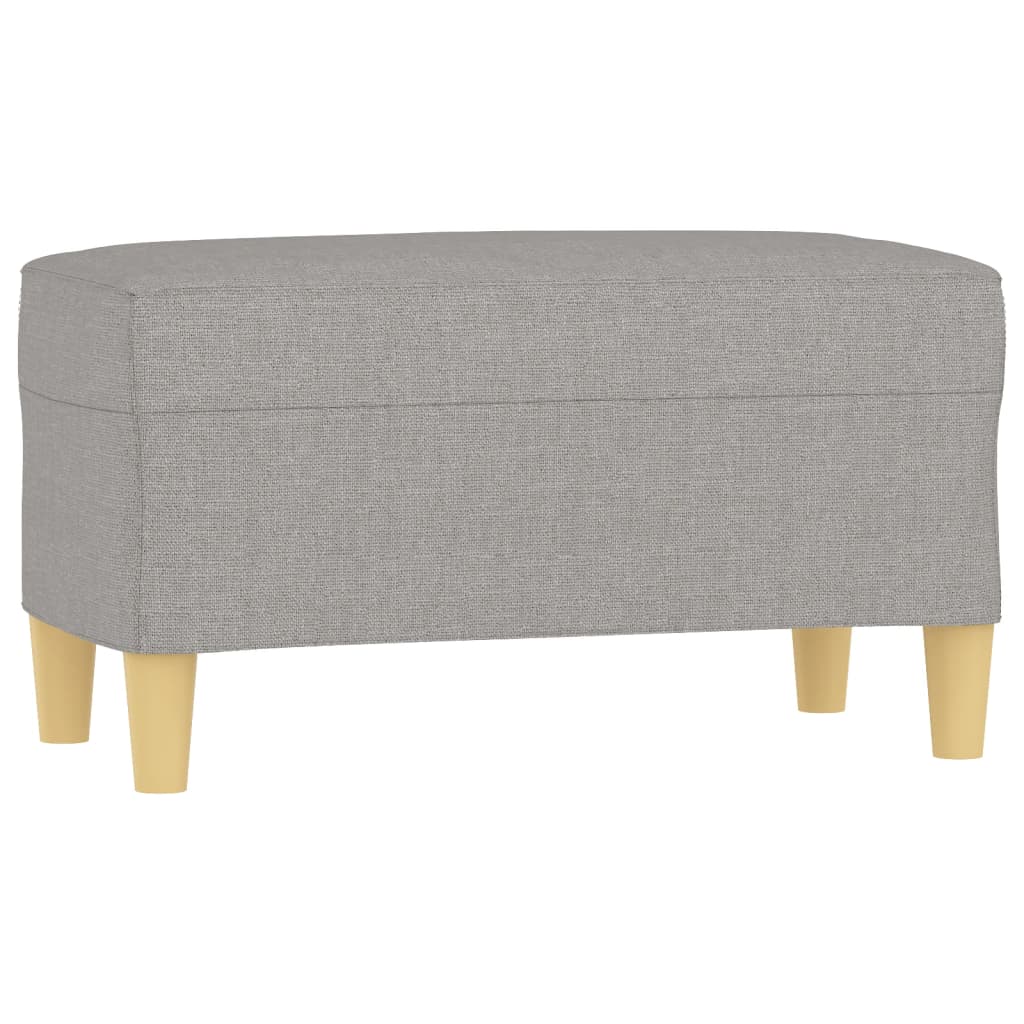 Panca Grigio chiaro 70x35x41 cm in Tessuto