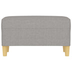 Panca Grigio chiaro 70x35x41 cm in Tessuto