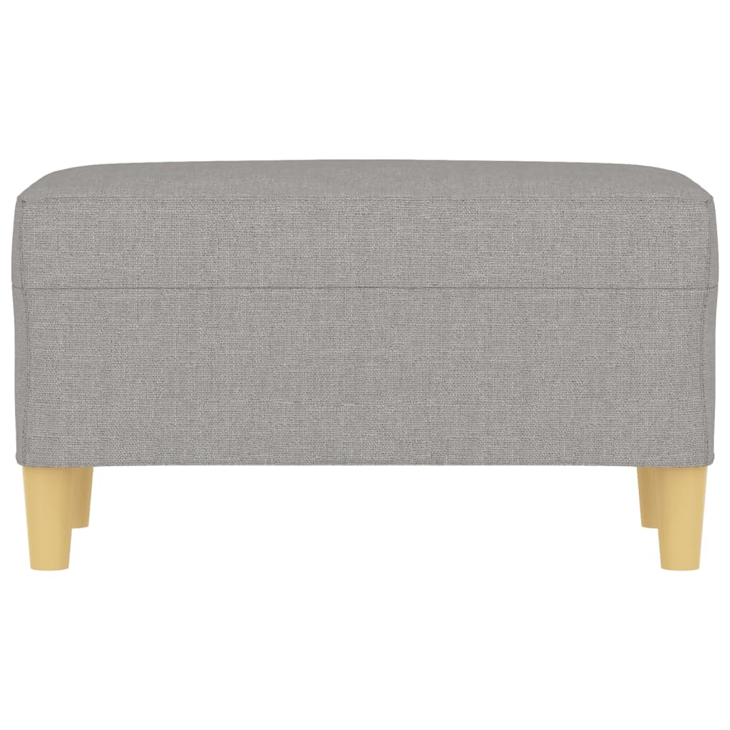 Panca Grigio chiaro 70x35x41 cm in Tessuto