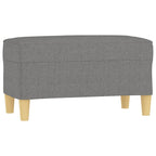 Panca Grigio Scuro 70x35x41 cm in Tessuto