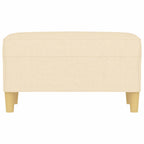 Panca crema 70x35x41 cm in Tessuto