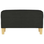Panca Nero 70x35x41 cm in Tessuto