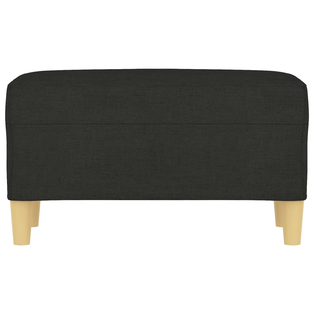 Panca Nero 70x35x41 cm in Tessuto