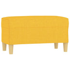 Panca Giallo Chiaro 70x35x41 cm in Tessuto