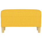 Panca Giallo Chiaro 70x35x41 cm in Tessuto