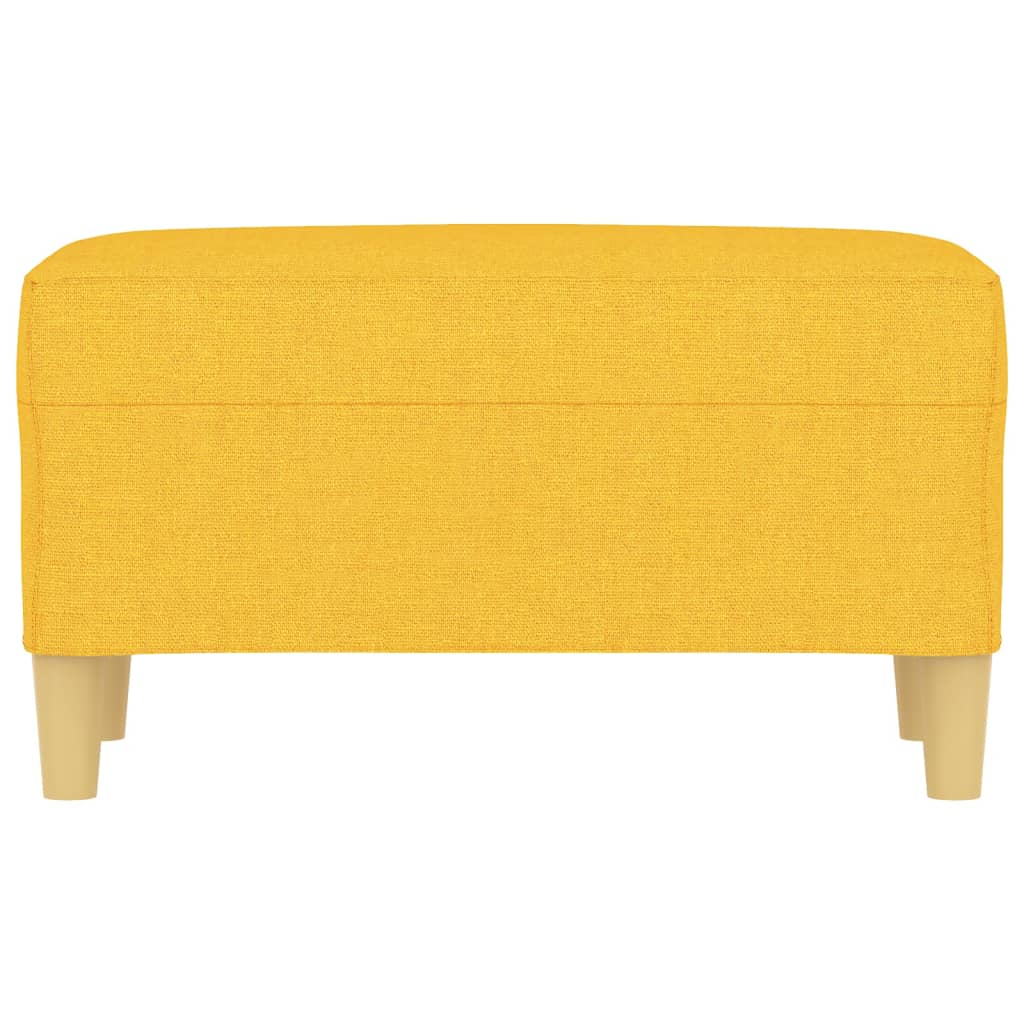 Panca Giallo Chiaro 70x35x41 cm in Tessuto