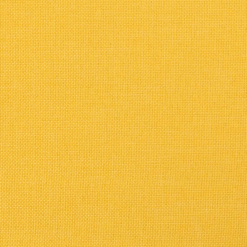 Panca Giallo Chiaro 70x35x41 cm in Tessuto