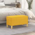 Panca Giallo Chiaro 70x35x41 cm in Tessuto