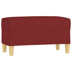 Panca Rosso Vino 70x35x41 cm in Tessuto
