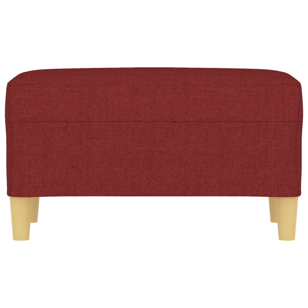 Panca Rosso Vino 70x35x41 cm in Tessuto