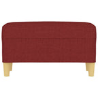 Panca Rosso Vino 70x35x41 cm in Tessuto