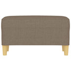 Panca tortora 70x35x41 cm in Tessuto