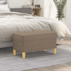 Panca tortora 70x35x41 cm in Tessuto
