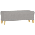 Panca Grigio chiaro 100x35x41 cm in Tessuto