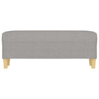 Panca Grigio chiaro 100x35x41 cm in Tessuto