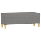 Panca Grigio Scuro 100x35x41 cm in Tessuto