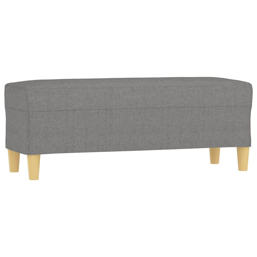 Panca Grigio Scuro 100x35x41 cm in Tessuto