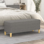Panca Grigio Scuro 100x35x41 cm in Tessuto