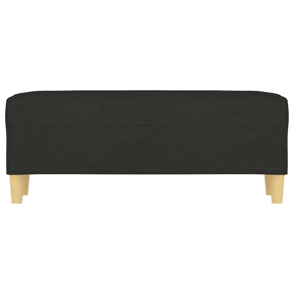 Panca Nera 100x35x41 cm in Tessuto