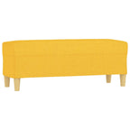 Panca Giallo Chiaro 100x35x41 cm in Tessuto