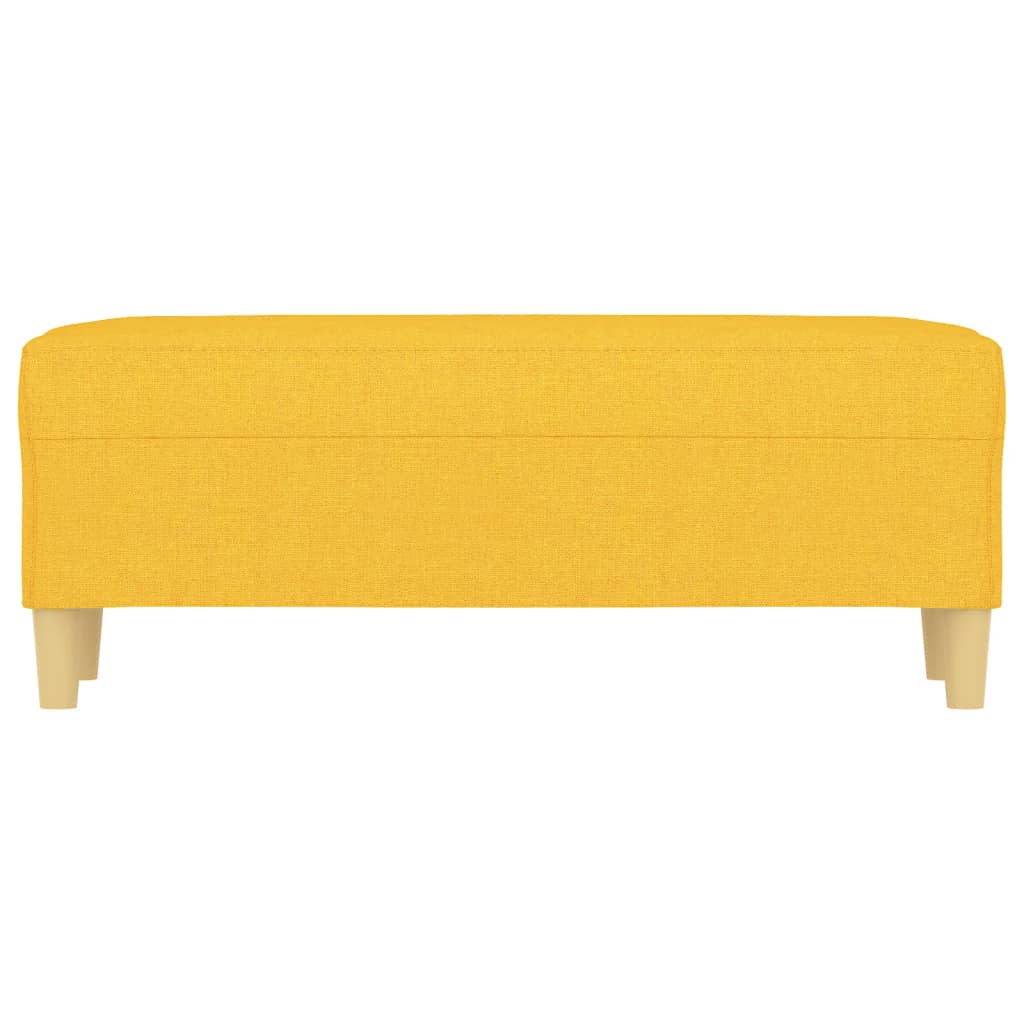 Panca Giallo Chiaro 100x35x41 cm in Tessuto