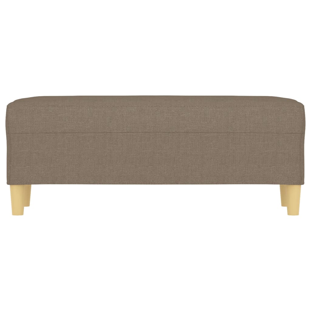 Panca Tortora 100x35x41 cm in Tessuto