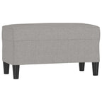 Panca Grigio chiaro 70x35x41 cm in Tessuto