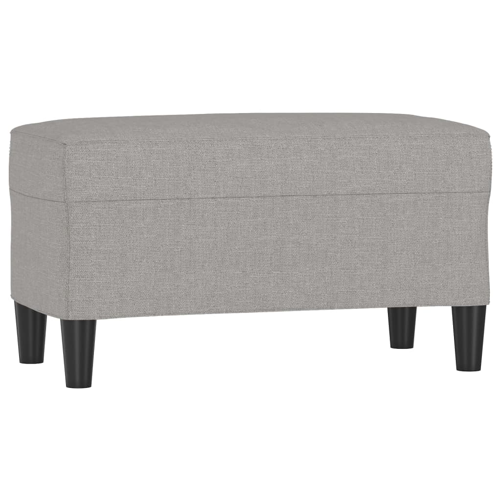 Panca Grigio chiaro 70x35x41 cm in Tessuto