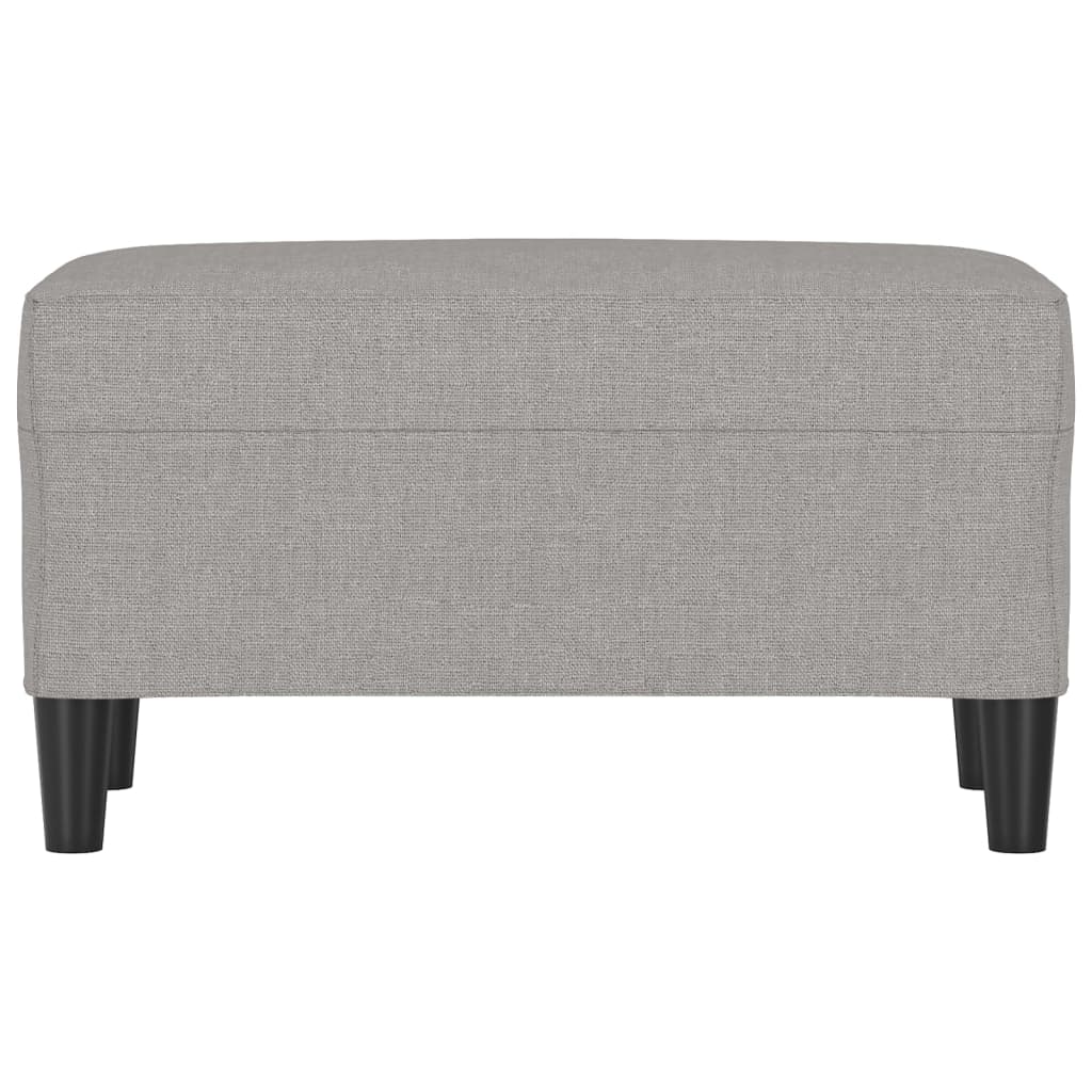 Panca Grigio chiaro 70x35x41 cm in Tessuto